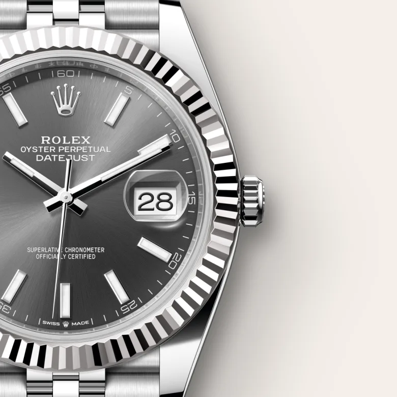 Rolex Datejust 41腕錶白色黃金鋼（蠔式鋼與白色黃金的組合）款，M126334-0014 | 正泰鐘錶