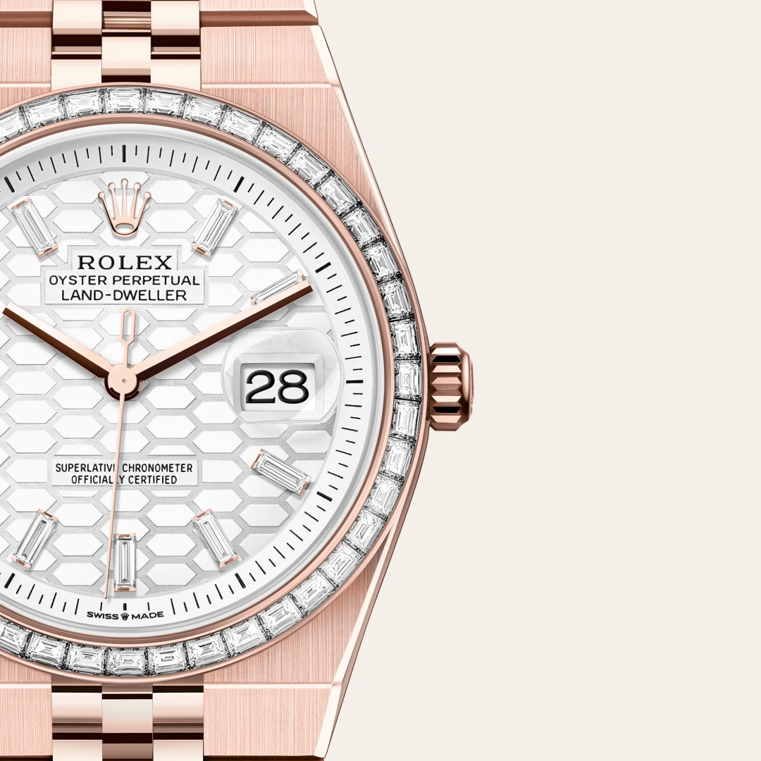 Rolex Land-Dweller 36腕錶18K永恒玫瑰金款，M127285TBR-0002 | 正泰鐘錶