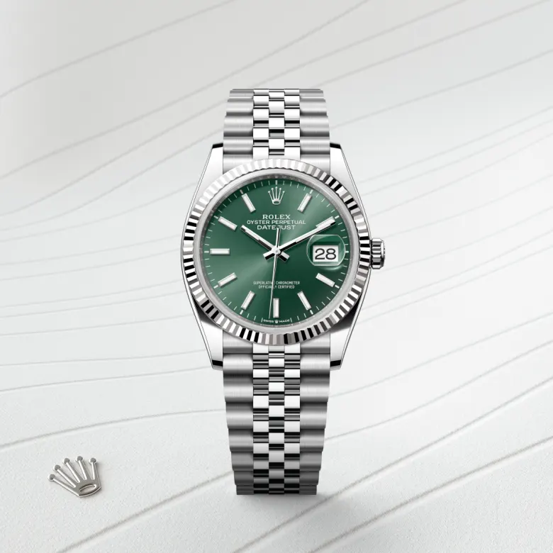 Rolex Datejust 36腕錶白色黃金鋼(蠔式鋼與白色黃金的組合)款,M126234-0051 | 正泰鐘錶