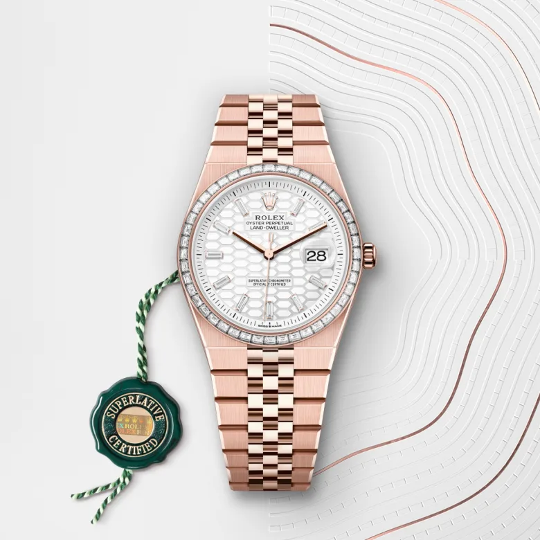 Rolex Land-Dweller 36腕錶18K永恒玫瑰金款，M127285TBR-0002 | 正泰鐘錶
