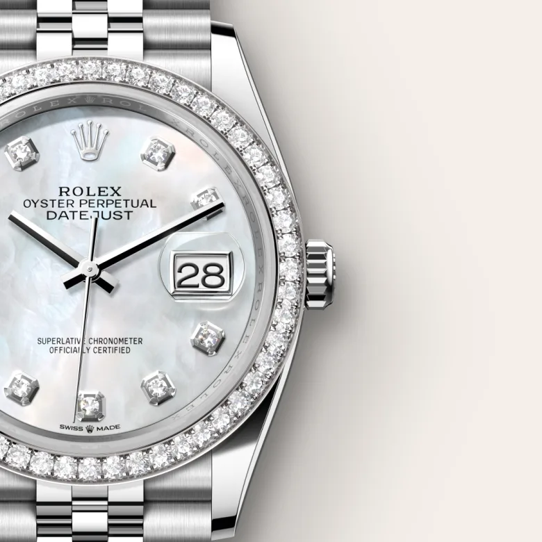Rolex Datejust 36腕錶白色黃金鋼(蠔式鋼與白色黃金的組合)款,M126284RBR-0011 | 正泰鐘錶