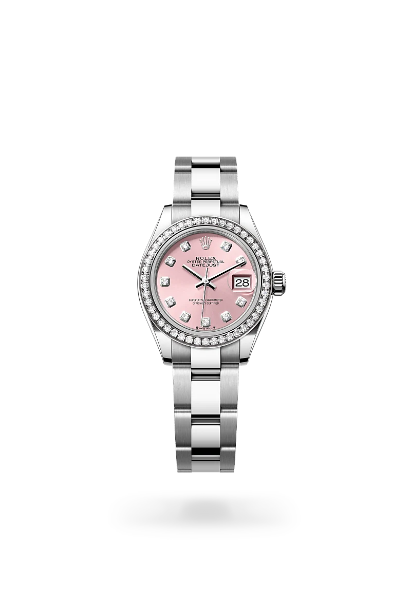 Rolex Lady-Datejust 腕錶 蠔式，28毫米，鑽石、白色黃金及蠔式鋼，M279384RBR-0004 | 正泰鐘錶